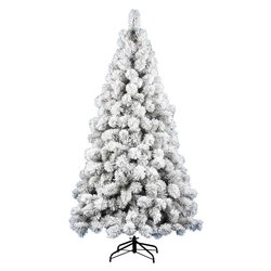 Albero Natale SAINT MORITZ Verde innevato (109x210cm)