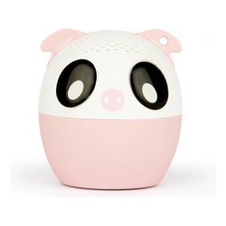 Cassa wireless EXAGERATE MUSIC PETS Piggy il Maialino Bianco e Rosa 4W XBTPET PIG
