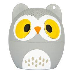Cassa wireless EXAGERATE MUSIC PETS Ufo il Gufino (Ricaricabile) Grigio e Bianco 4W XBTPET OWL
