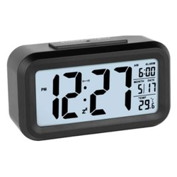 Sveglia JUSTAMINUTE Multifunzione con snooze Black JD9519N