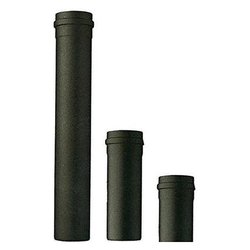 Tubo canna fumaria (8x25cm) PELLET LIGHT Nero opaco PNL802