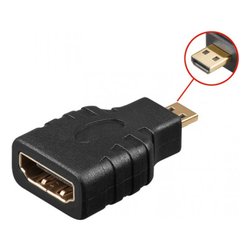 Connettore video Hdmi a Micro Hdmi Tipo D F M Black IADAP HDMI MD