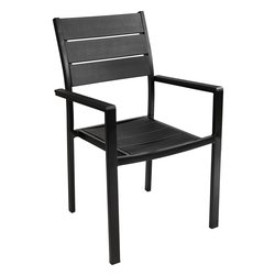 Sedia con braccioli CORTINA Antracite YC 051
