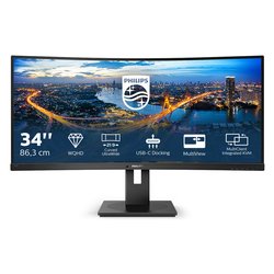 Image of Monitor 34" ( LED 2K 1440p QHD 100Hz ) B LINE Ultrawide Curved Qhd nero 346B1C 00 cod094