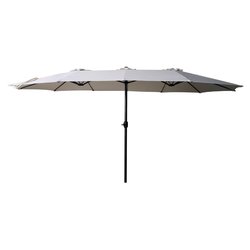 Ombrellone alluminio TWIN Ecrù (4,6x2,7mt)