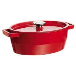 Casseruola ovale con coperchio ghisa (38,5x27,5x15cm) Rosso SC5AC29 6641