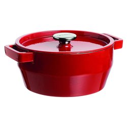 Casseruola con coperchio ghisa (24x13cm) Rosso SC5AC24 6641
