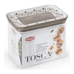 Barattolo plastica (1,2Lt) TOSCA Tortora 55600