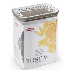 Barattolo plastica (2,2Lt) TOSCA Tortora 55650