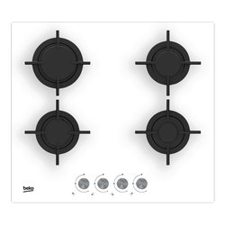 Piano cottura gas 4 zone Hilg 64222 Sw Bianco (60cm)