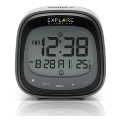 Sveglia Multifunzione radiocontrollata Black e Gray RDC3006
