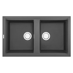 Lavello 2 vasche (86x51cm) BEST 450 Dark grey Opaco LKB45099