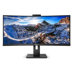 Image of Monitor 34" ( LED 2K 1440p QHD 100Hz ) P LINE Brilliance Curved WQHD nero 346P1CRH 00 cod094