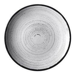 Piatto da dessert melamina (20cm) TIVOLI Bianco e Grigio 0830027N C7X