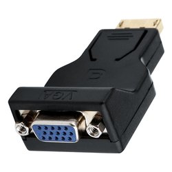 Convertitore video Displayport To Vga Adapter Black DP2VGAADA