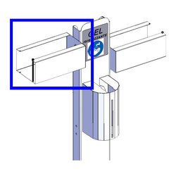Accessorio Porta Mascherine Colonna igiene mani Zincato (21x8x13 cm) OM07129