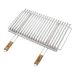 Image of Griglia barbecue biologica con recupero grassi inox (67x40cm) B26740 cod094