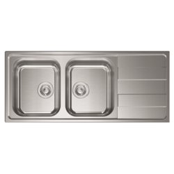 Image of Lavello 2 vasche (116x50cm) LEVANTE Inox Satinato 015727SCSSP cod094