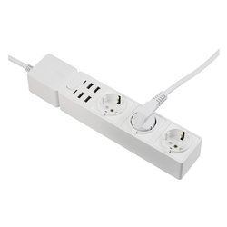 Presa Power Strip White SP 1123WT