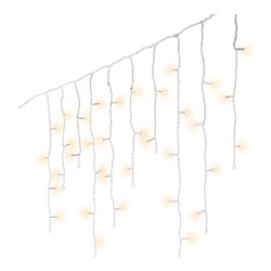 Tenda luminosa Natale Bianco 175 luci - LED Bianco caldo (7,5 + 5 mt) 8 Giochi di luce IP44 494821