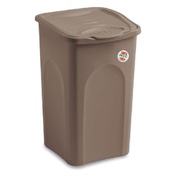 Porta biancheria plastica (50Lt) PRIMAVERA Tortora 70234