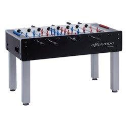 Image of Calciobalilla (143x125x91cm) aste rientranti EVOLUTION Nero e argento G500NERCVL cod094
