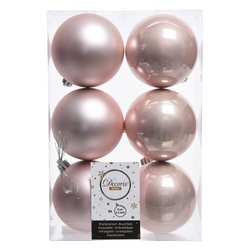 Palline albero Sfera Mix 6pz (8 cm) Blush pink 9022114