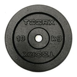 Disco ghisa olimpionico foro 25 mm (10Kg) Nero DNG 10