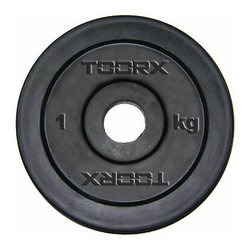 Disco ghisa (2Kg) Gommato foro 25 mm Nero DGG 2