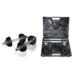 Set manubri 15 Kg Nero e Cromo VAL15DGN