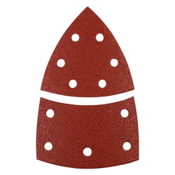 Set fogli abrasivi carta preforata multilevigatrici 5 pz (100x155 mm grana P120) QUICK STICK 496112