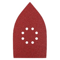 Set fogli abrasivi carta preforata levigatrici palmari e delta 5 pz (107x175 mm grana P80) QUICK STICK 493408