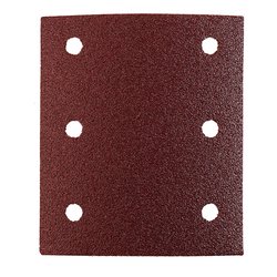Set fogli abrasivi carta preforata levigatrici orbitali palmari 5 pz (115x100 mm grana P80) QUICK STICK 818008