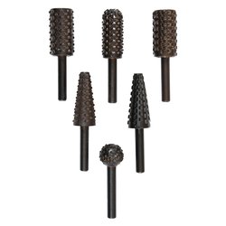 Set molette abrasive trapano Raspa 6 pz 495500