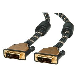 Cavo DVI TOP Dual Link Black e Bronze 3m RO11 04 5513
