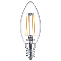 Lampadina led candela E14 (4,3W) , luce calda