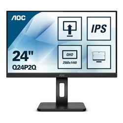 Monitor 23,8" 2K 1440p HOME OFFICE Pivot Qhd Black Q24P2Q