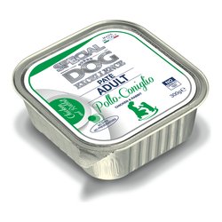 Patè cane SPECIAL DOG EXCELLENCE pollo e coniglio Vaschetta 300 gr 6054