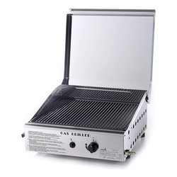 Piastra cottura GPL e Metano Plancha Single Duegas Inox satinato 4043 COVER M