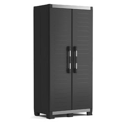 XL GARAGE Alto Armadio plastica 2 Ante battenti Nero (90cm) Mobile KIT