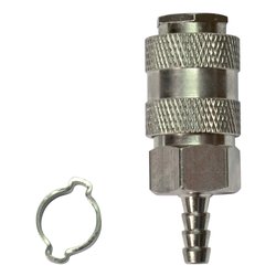 Raccordo F innesto rapido con portagomma ( per tubi D. 6 × 11 mm ) 156426XSTN