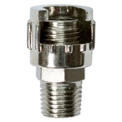 Raccordo F baionetta dado fresato ( filettato M 1/4" ) 156109XSTN