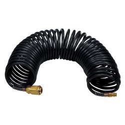 Tubo compressore Spiralato con Raccordi Nero (1000x0,8 cm) 8221577STN