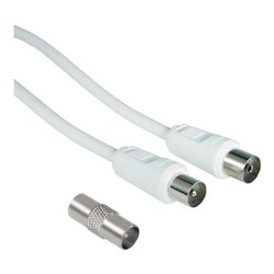 Cavo antenna With Adapter 75 Db Bianco 5m 00205297