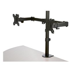 Supporto monitor scrivania Portata 8 Kg VESA 100 x 100 Staffa per Due Monitor Black ARMDUAL2