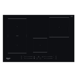 Piano cottura induzione 3 zone Hs 3377C Bf Black (75cm)