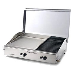 Piastra cottura gpl e metano Plancha Double Duegas inox Satinato 4068 COVER M