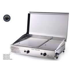 Piastra cottura gpl e metano Plancha Double Duegas Satinato 4071 M Cover