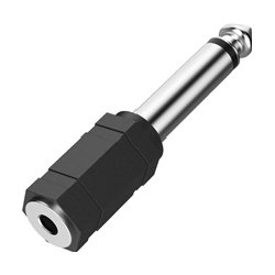 Connettore audio Mini Jack Jack 6.3mm Black 00205195