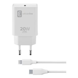 Caricabatterie USB Type-C, Lightning CHARGER KIT 20W Power Delivery White ACHIPDKITC2LMFI20W